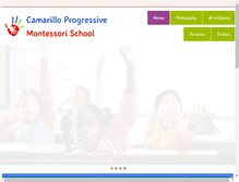 Tablet Screenshot of camarillomontessorischool.com